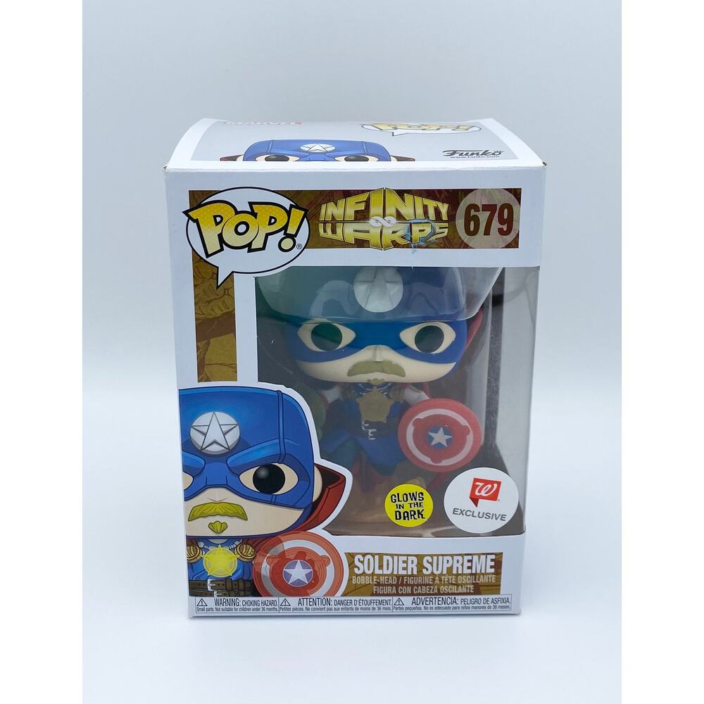 Marvel Infinity Warps Soldier Supreme Glow in the Dark Walgreens Excl Funko Pop